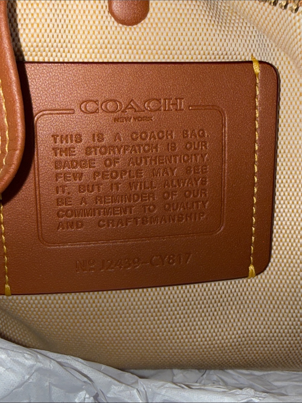 Coach Large Honey Brown Juliet 38 Shoulder Bag & Coach Honey Brown Wallet - Picture 4 of 12